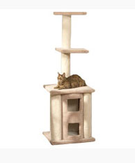 North American Pet Classy Kitty Deluxe Cat Tree With Two Story Condo