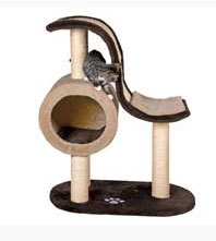 A really cool and fun cat scratcher/condo