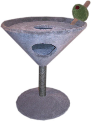 A margarita shaped cat condo