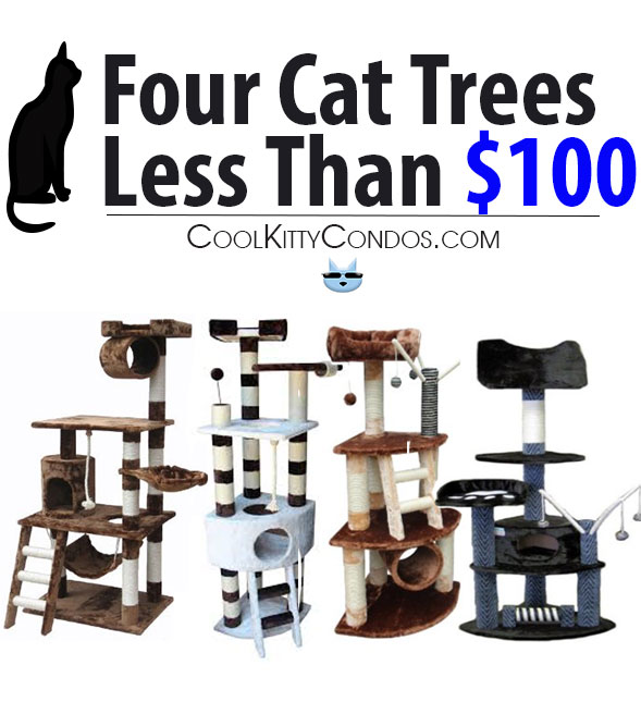 4 cat trees for the less than $100