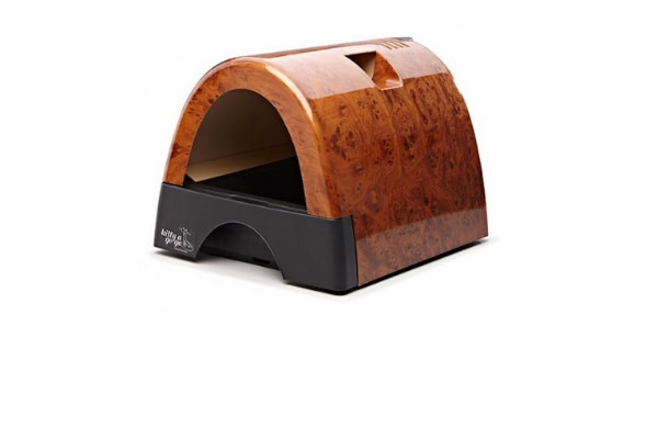 A litter box with some stylistic flair