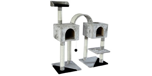 A cat tree built for two